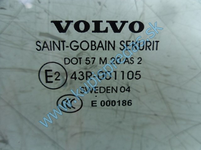 ľavé zadné sklo na volvo s40 sedan, autodiely na volvo s40